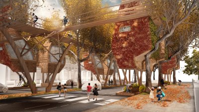 Zouden deze Street Tree Pods de huizencrisis in Londen kunnen oplossen?